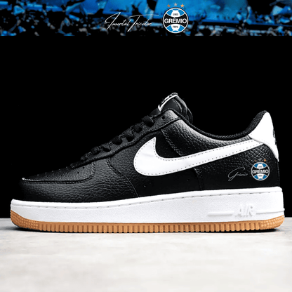 Exclusivo: Tênis Air Force White Black Obsidian Signature Customizado do Grêmio + *BRINDE 1x Caneca Oficial* - EDIÇÃO LIMITADA