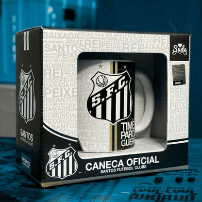 Exclusivo: Tênis Air Force White Black Obsidian Signature Customizado do Santos + *BRINDE 1x Caneca Oficial* - EDIÇÃO LIMITADA