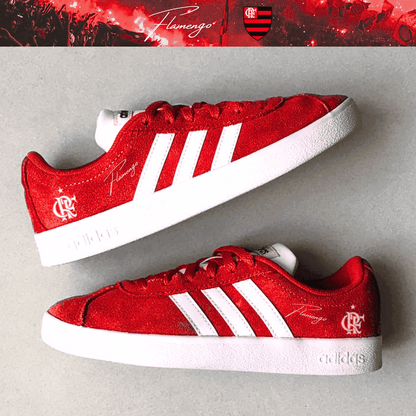 Exclusivo: Tênis Grand Court e VL Court 3.0 Signature Customizado do Mengão CRF + *BRINDE 1x Caneca Oficial* - EDIÇÃO LIMITADA