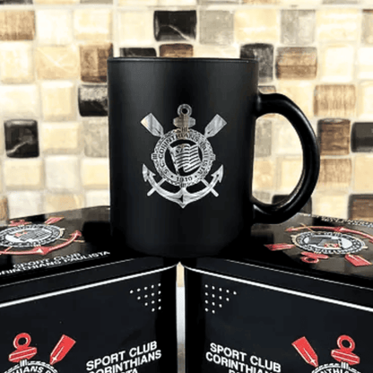 Exclusivo: Tênis Air Force White Black Obsidian Signature Customizado do Timão + *BRINDE 1x Caneca Oficial* - EDIÇÃO LIMITADA