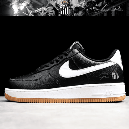 Exclusivo: Tênis Air Force White Black Obsidian Signature Customizado do Santos + *BRINDE 1x Caneca Oficial* - EDIÇÃO LIMITADA