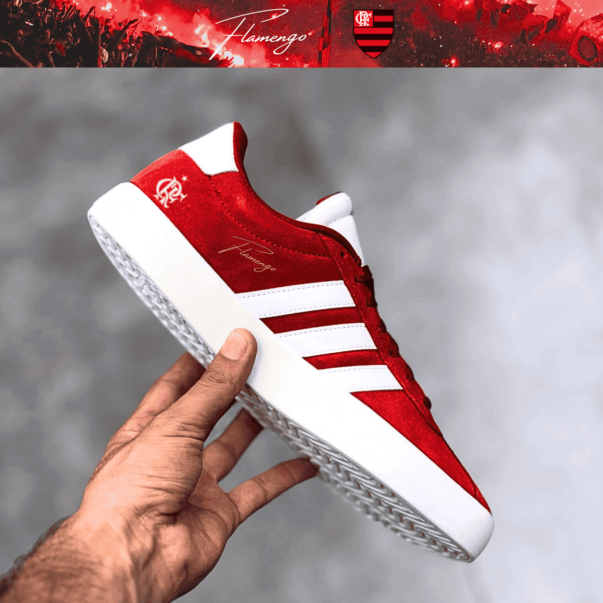 Exclusivo: Tênis Grand Court e VL Court 3.0 Signature Customizado do Mengão CRF + *BRINDE 1x Caneca Oficial* - EDIÇÃO LIMITADA